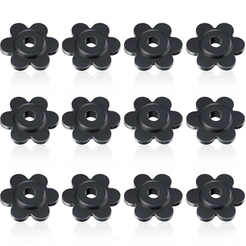 Tondiamo garden flag stoppers in flower shape keep flags secure during windy days.