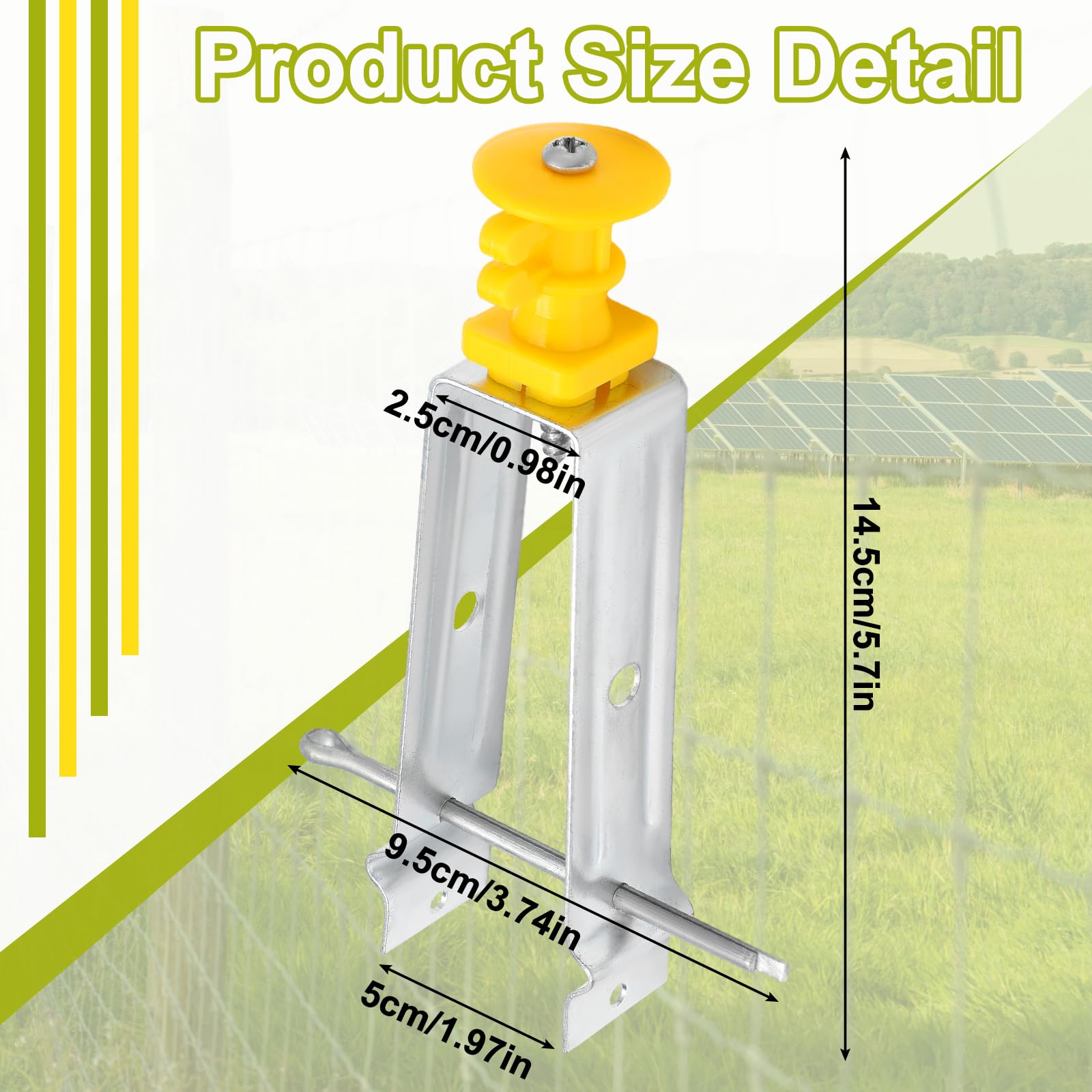 Tondiamo insulator split-pin installation demonstrates easy tightening and secure fit.