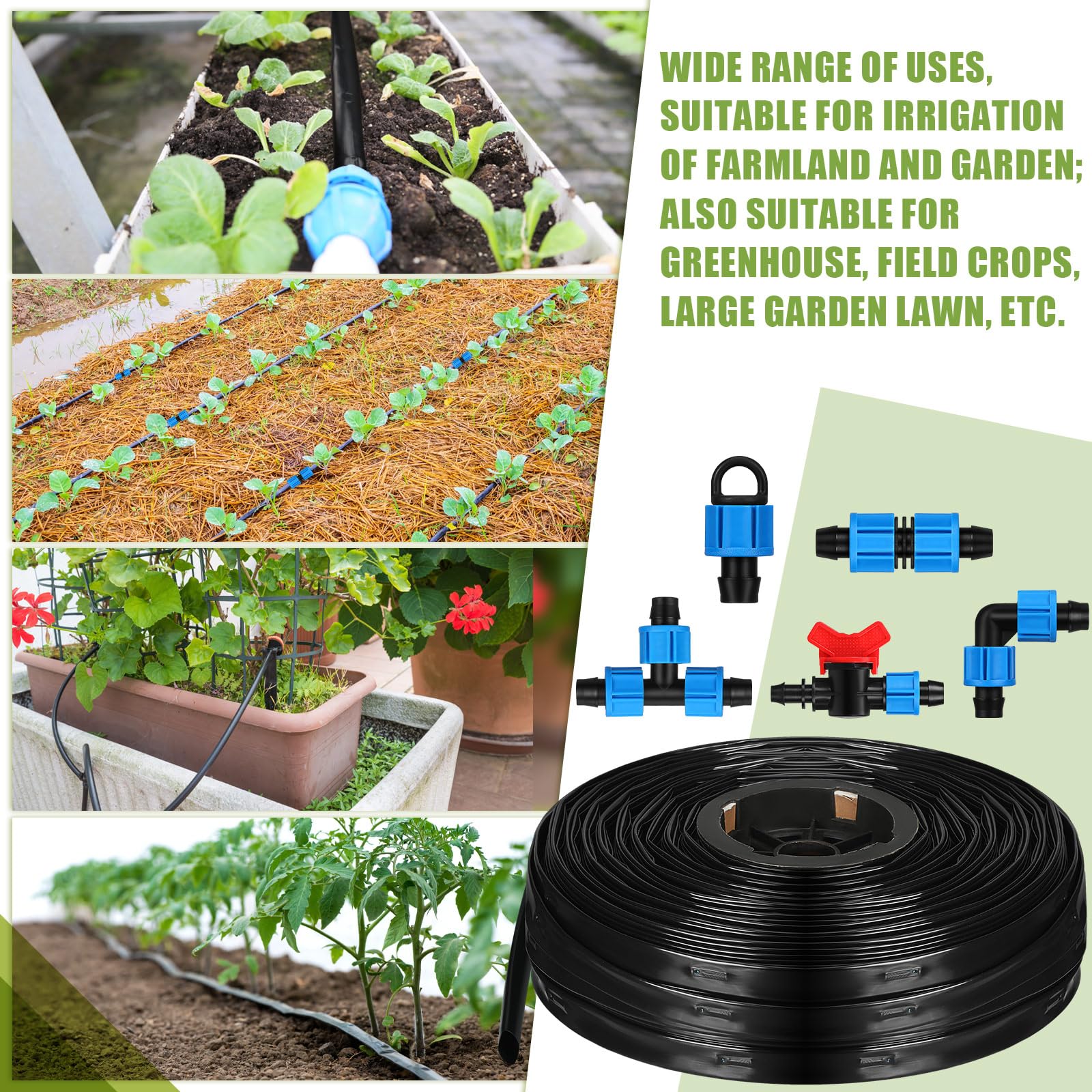 Tondiamo packaged kit contents arranged for quick irrigation setup.