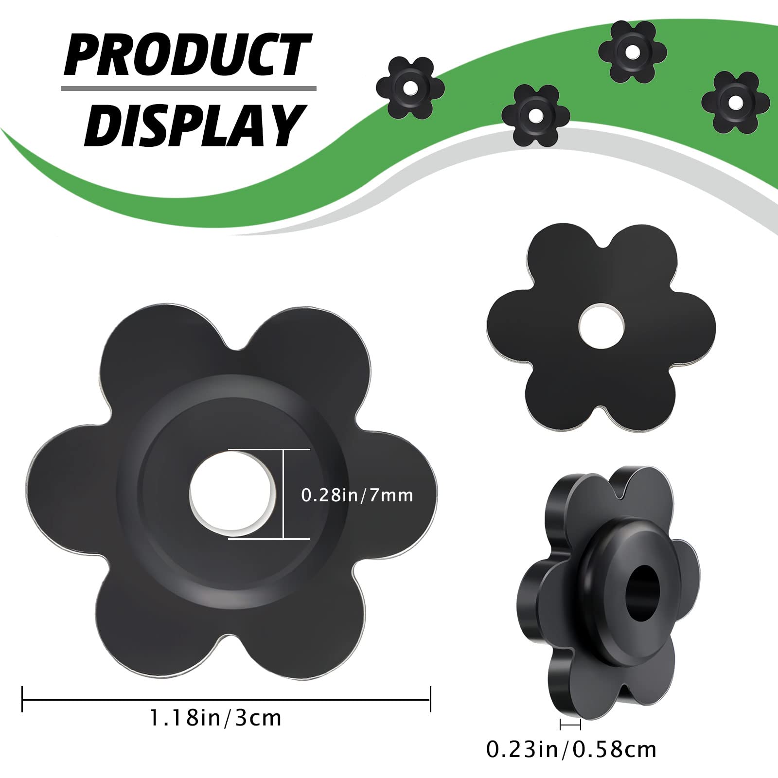 Tondiamo rubber anti-wind stoppers fit flag poles for reliable outdoor display.