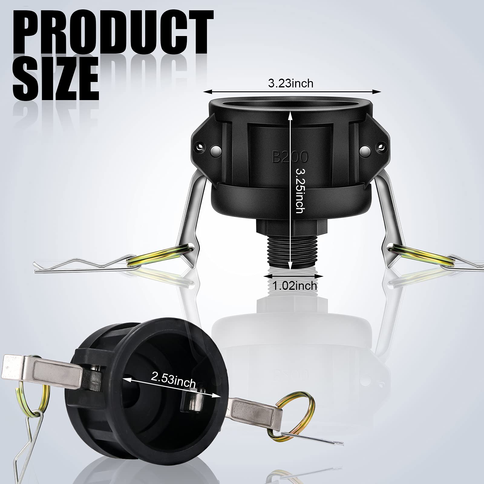 Tondiamo tote fittings assembly shows simple, tool-free setup for efficient water handling.