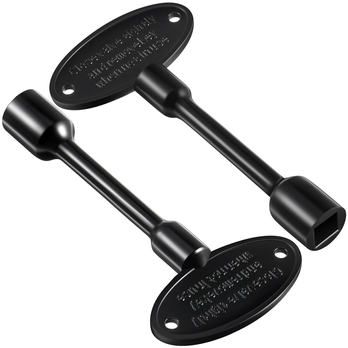 Tondiamo universal gas valve key, 3-inch length, fits 1/4 and 5/16 turn balls.