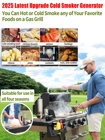 TONFUGLN cold smoker generator setting delivers continuous smoke for hours