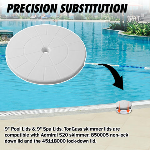TonGass 9 inch lid compatibility with Admiral S20 skimmer models