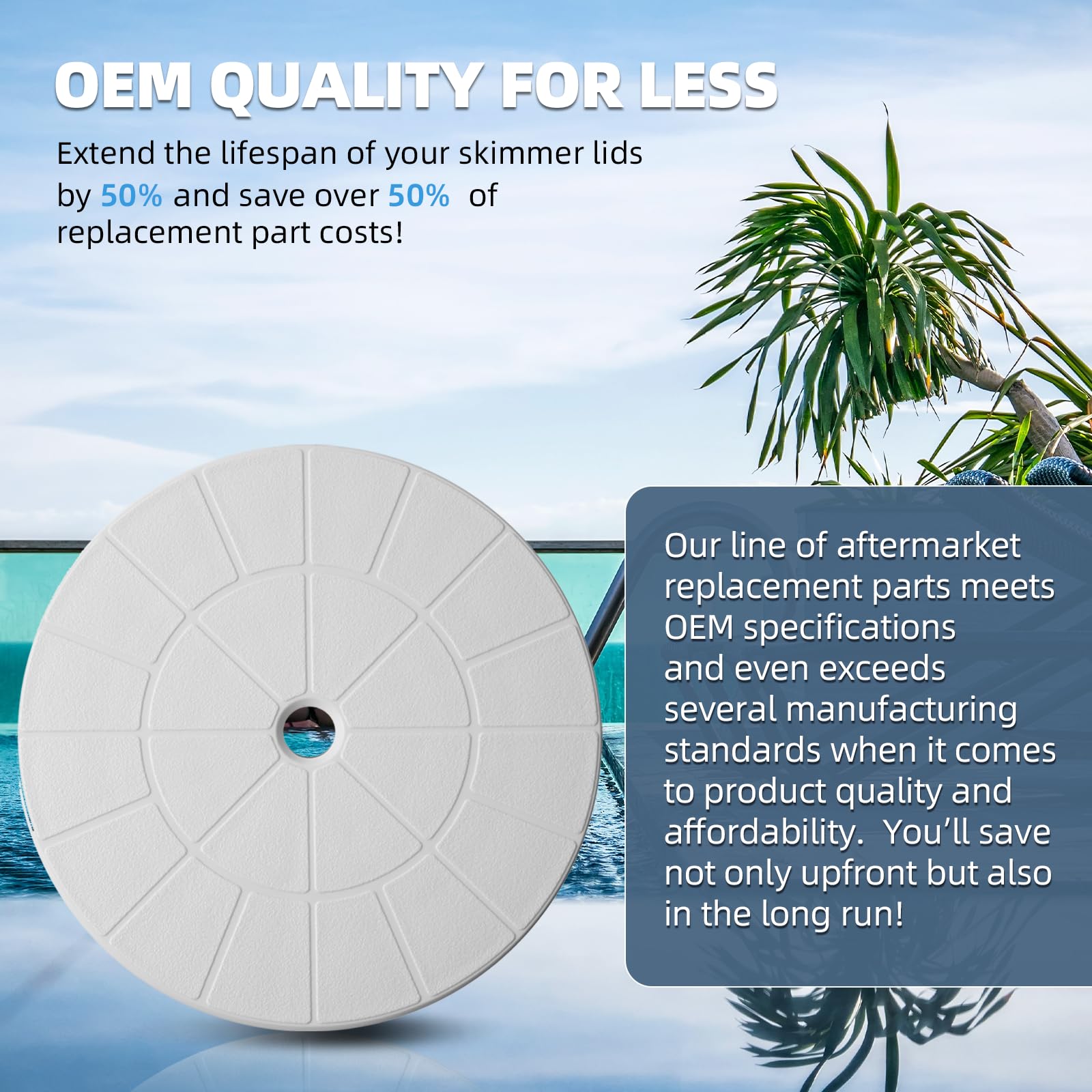 TonGass replacement lid for easy installation and longer service life