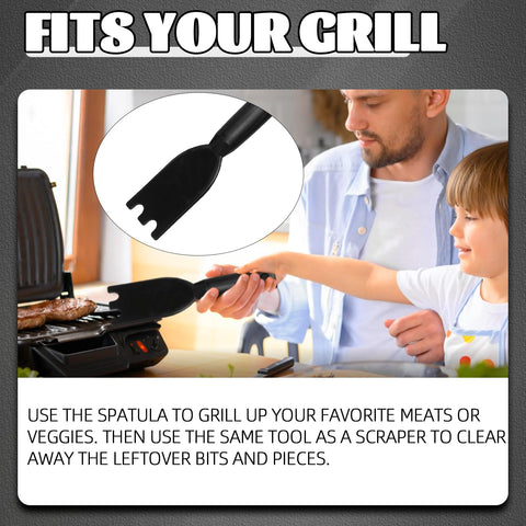 TonGass Grill Scraper dishwasher-safe view suggests easy maintenance after cooking.