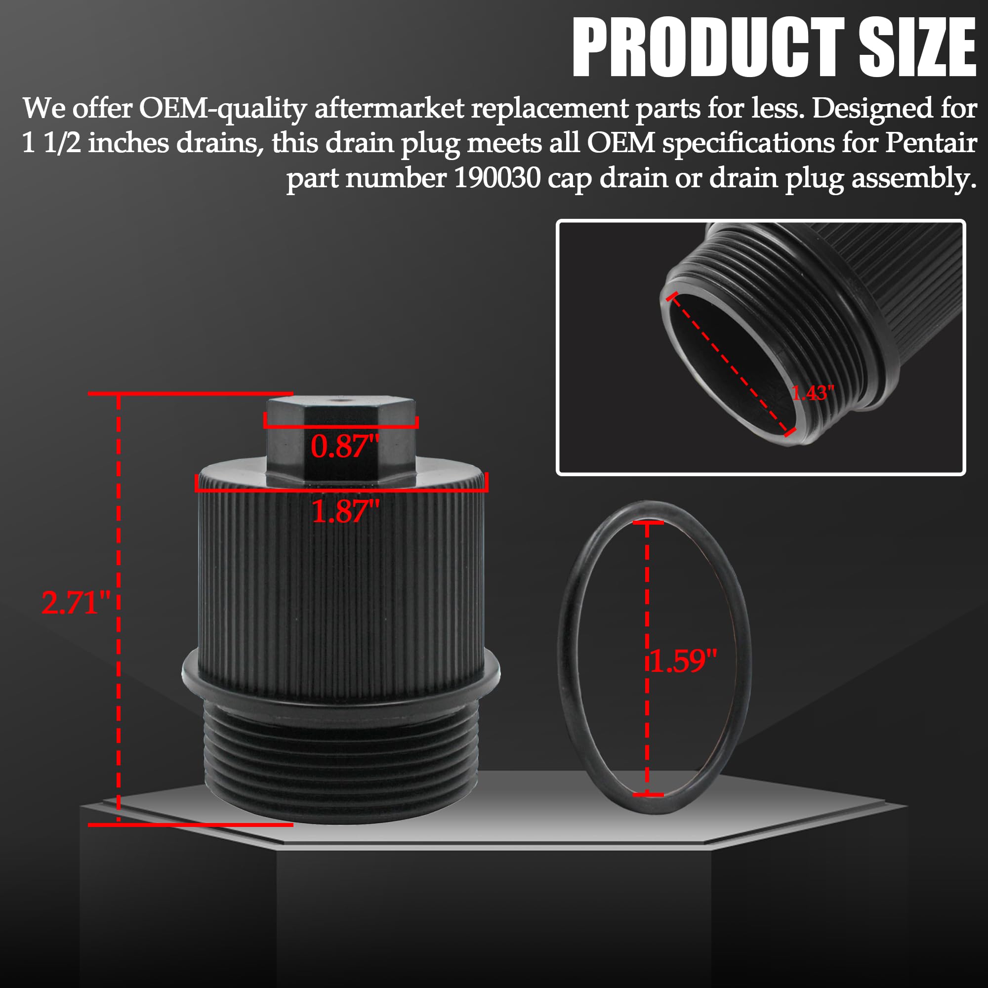 TonGass replacement for Pentair 190030 aligns with CCP filters