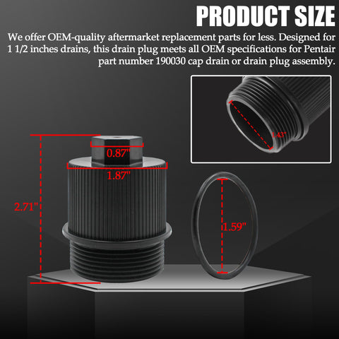 TonGass replacement for Pentair 190030 aligns with CCP filters