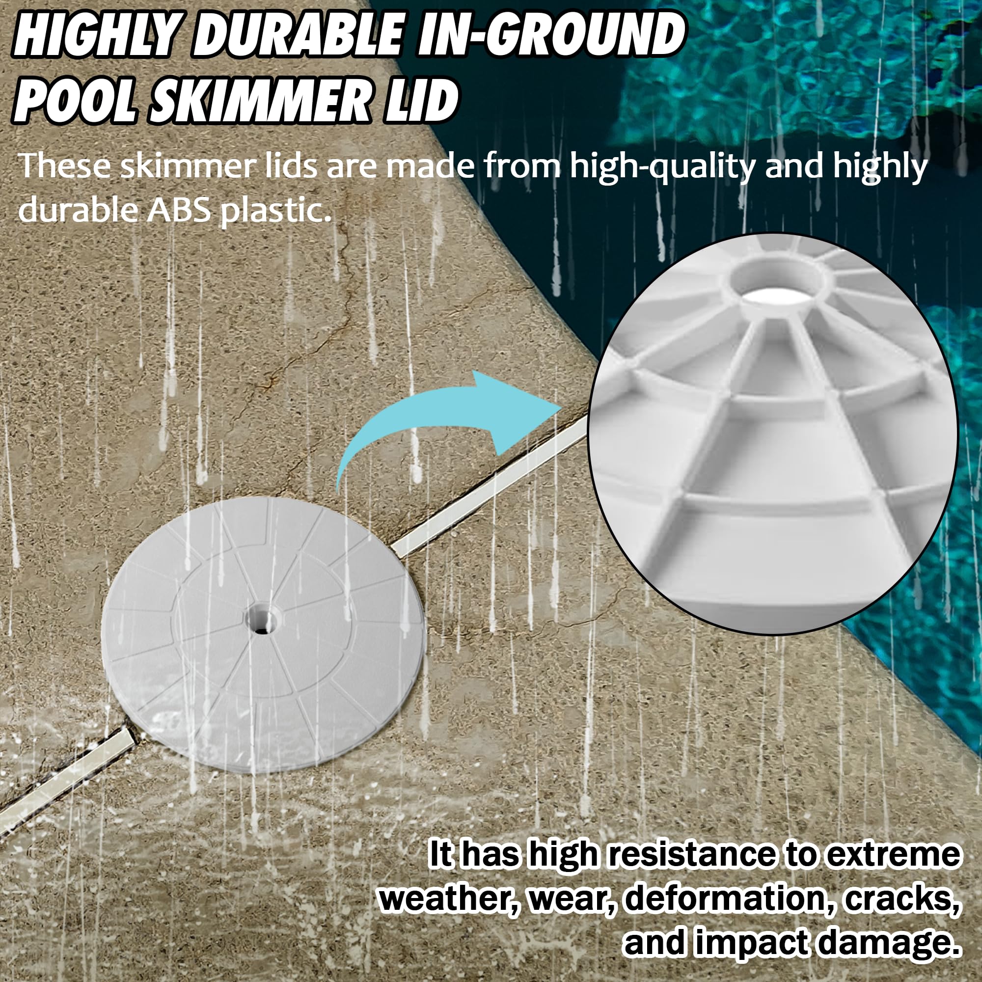 TonGass UV stabilized lid under sun exposure highlights weather resistance