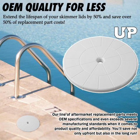 TonGass underside web-like support adds strength to the skimmer lid