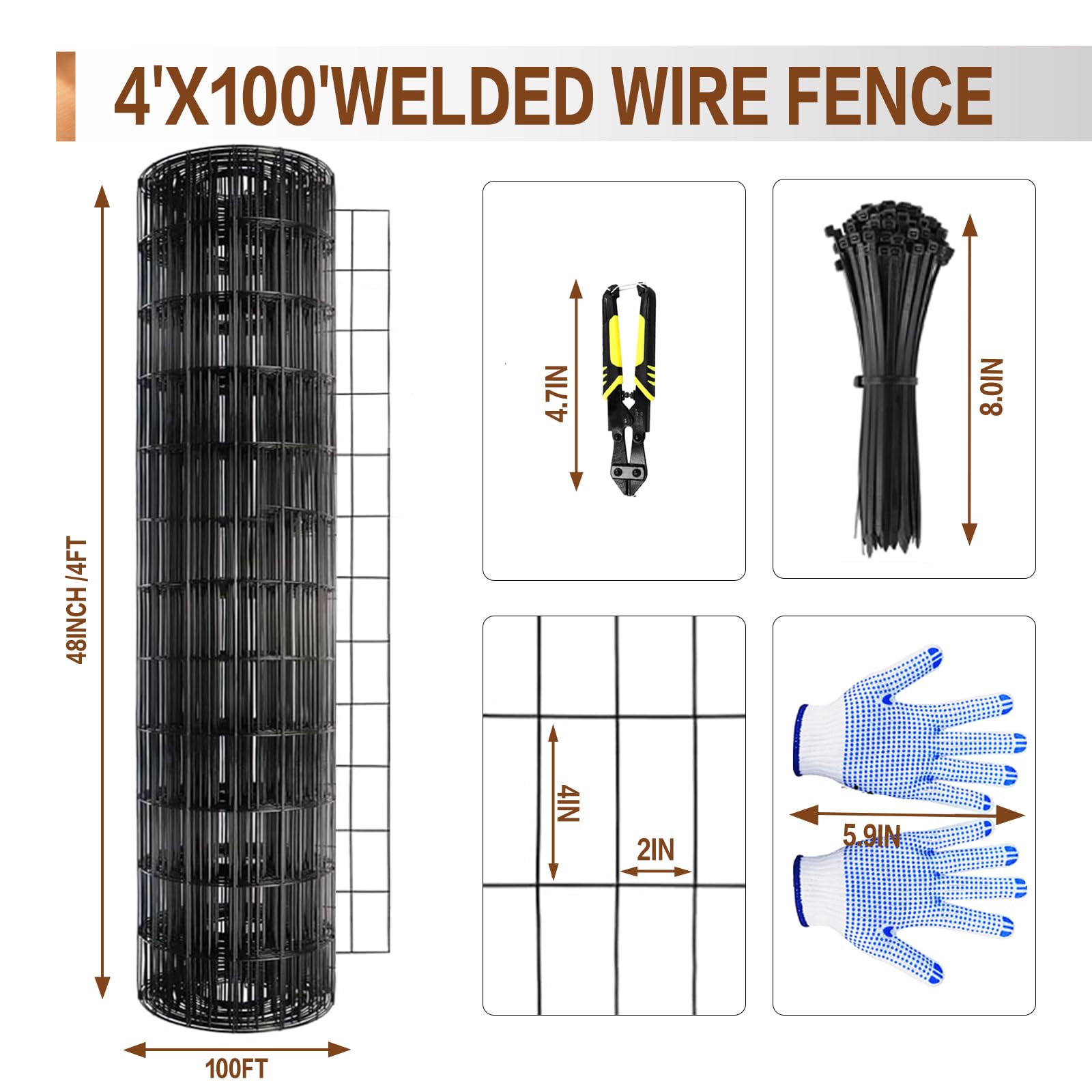 Tongmo 16GA welded mesh with 2x4 openings ideal for poultry fencing.