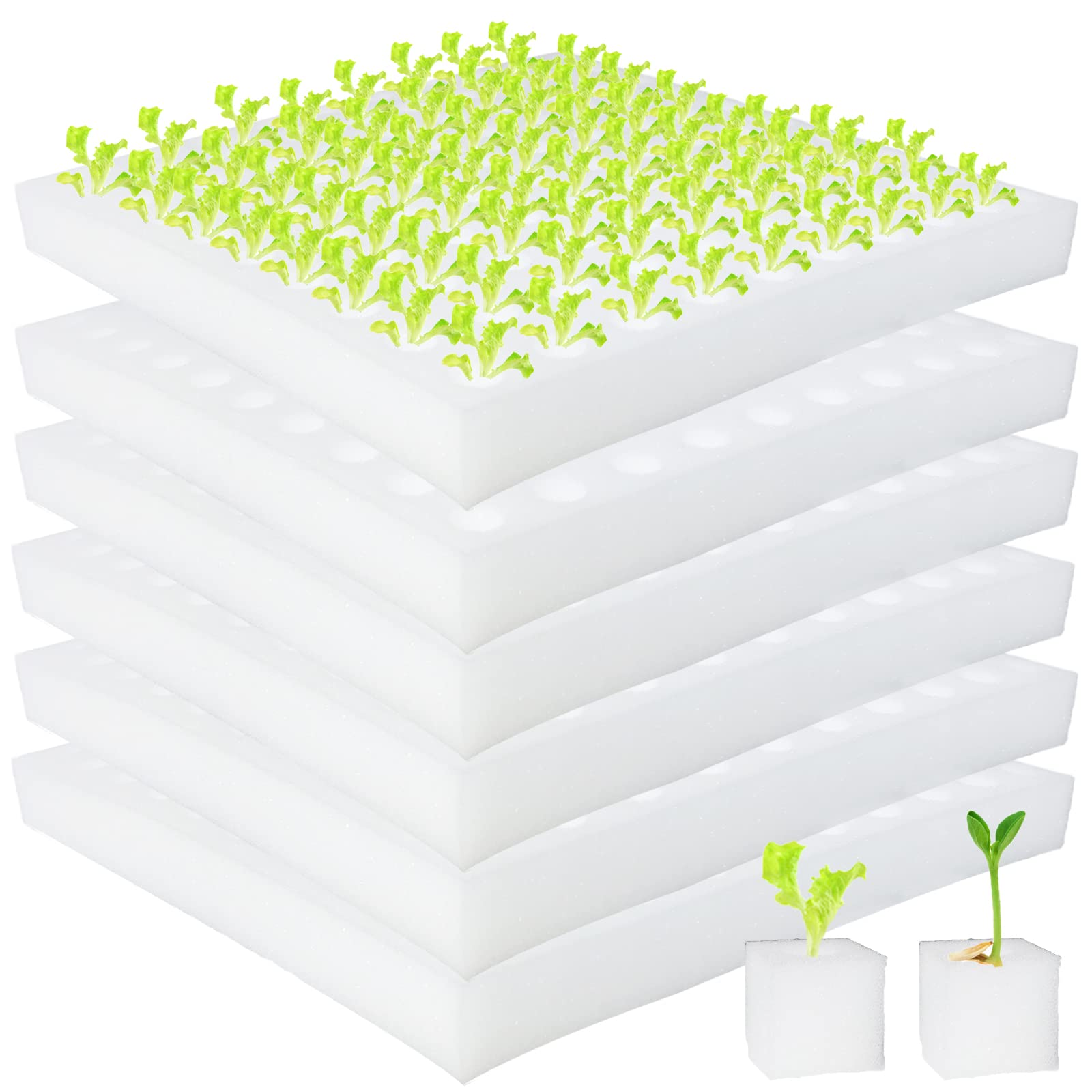 Tongnian hydroponic sponge seedling cube pack supports easy seedling growth in soil-less systems