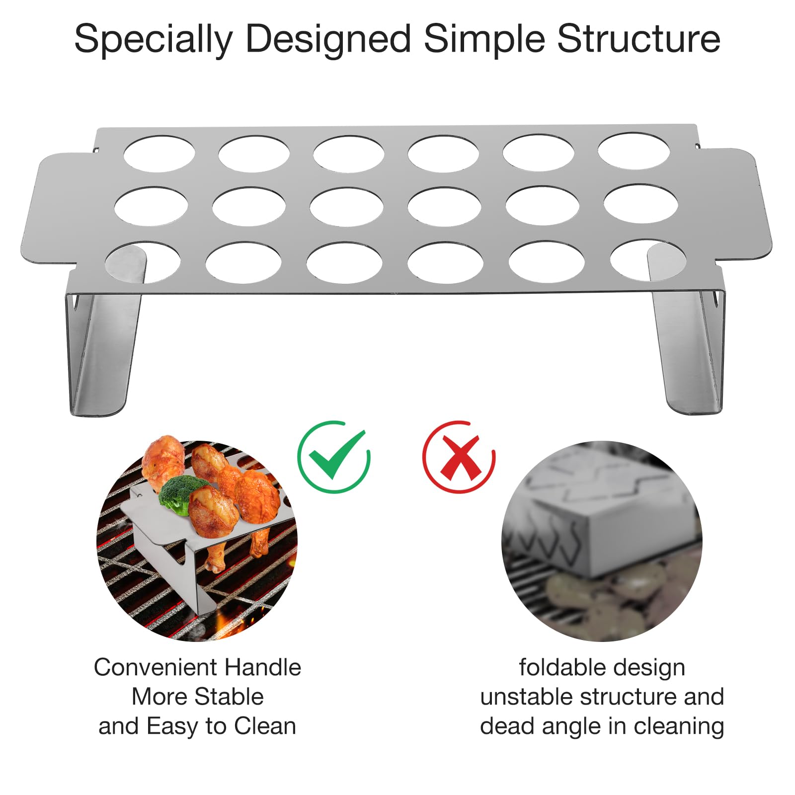 Tongyuyan versatile rack used for jalapeños and chicken