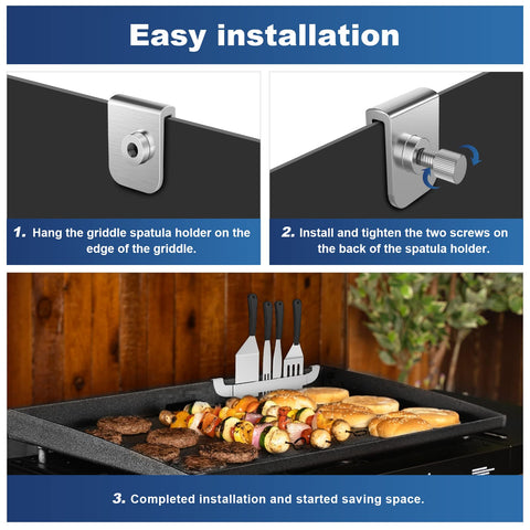 Tonhui stainless steel barbecue tool hold rack resists heat and corrosion