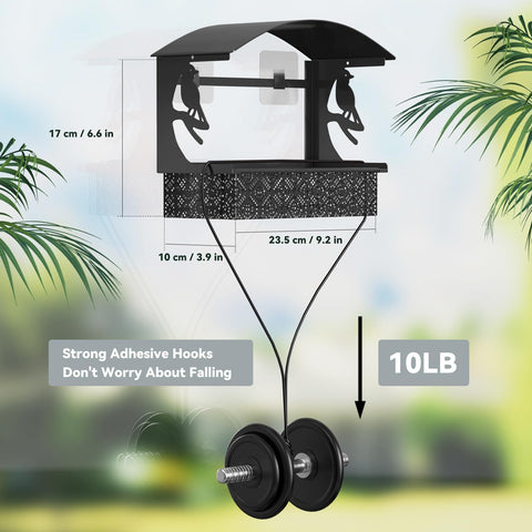 Tonitrui durable metal window feeder withstands cold weather for long-lasting use