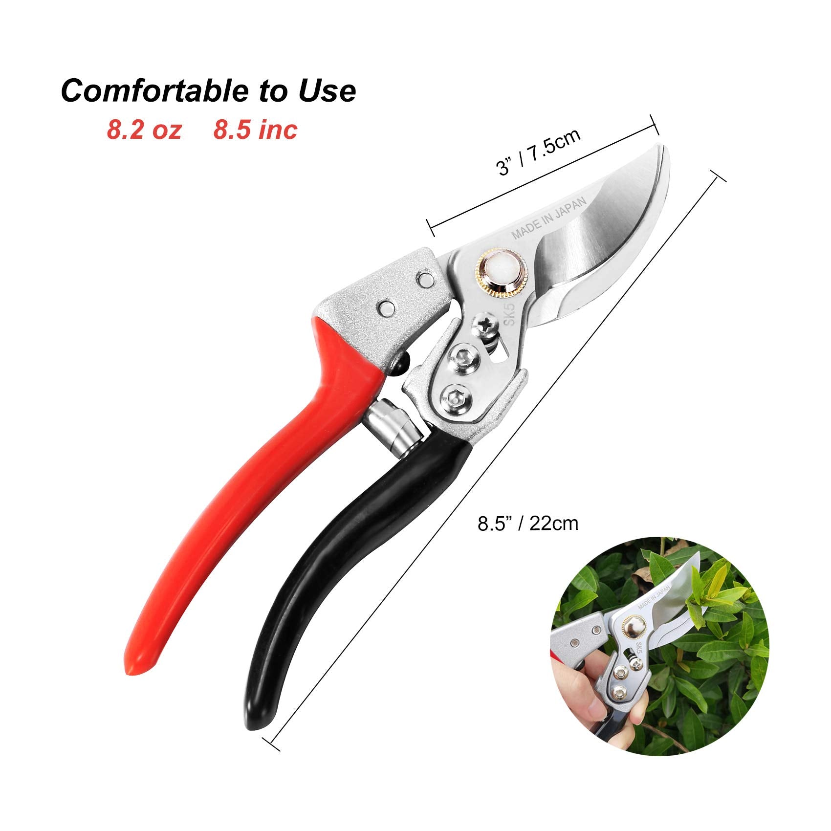 TONMA JP pruning shears Japanese steel SK5 durability for long-lasting performance
