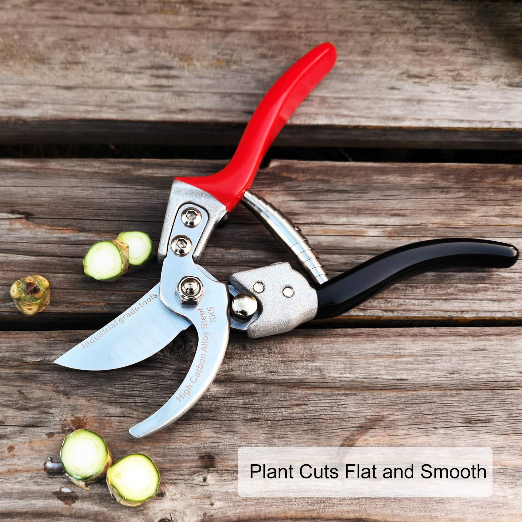 TONMA JP pruning shears safety lock keeps blades secure when not in use