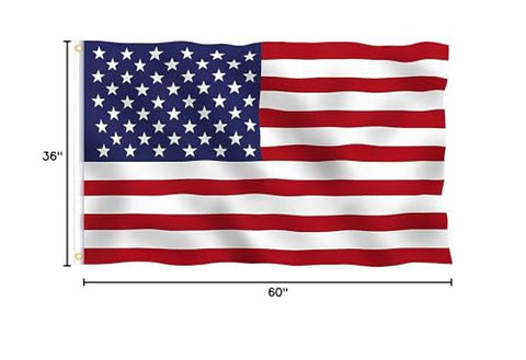 TONOS American flag ready for all-weather use and long-lasting display.