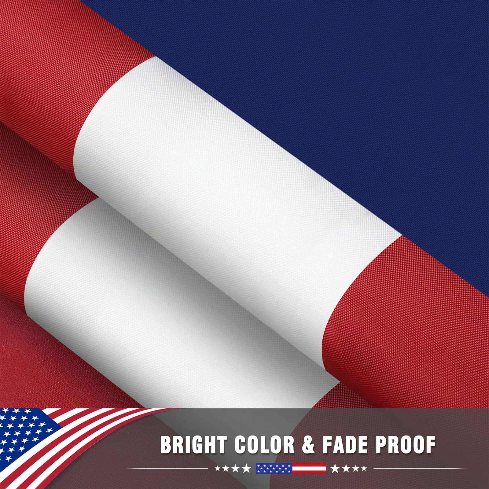TONOS 3x5 flag uses double stitching for added strength.