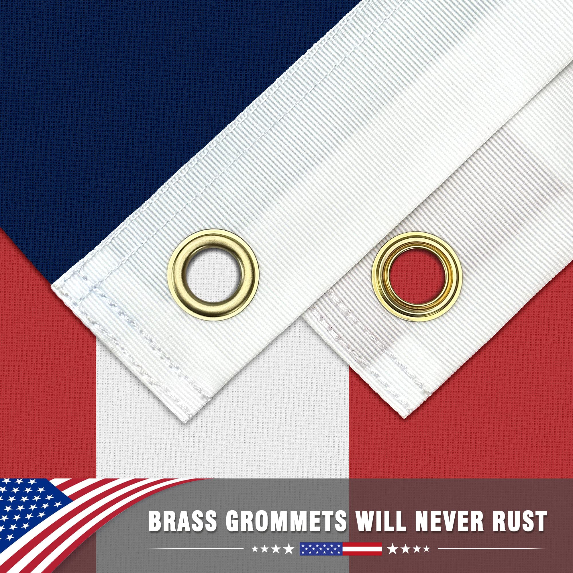 TONOS American Flag 3x5 polyester fabric designed for vibrant, fade-resistant outdoors.