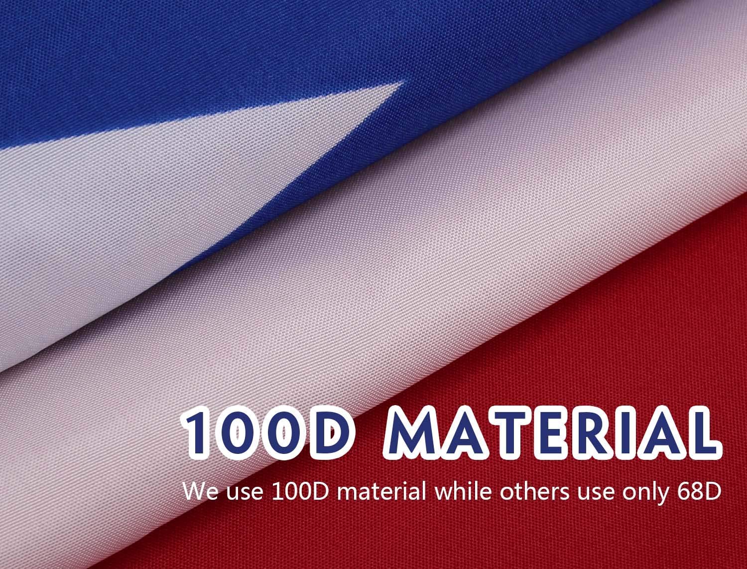 TONOS Texas flag color stays vivid with fade protection.