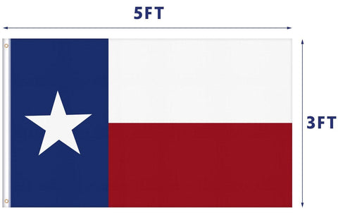 TONOS flag display indoors for proud Texas decor.