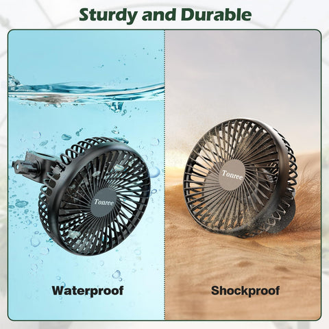 Tonree USB-powered fan uses 5V, no battery needed
