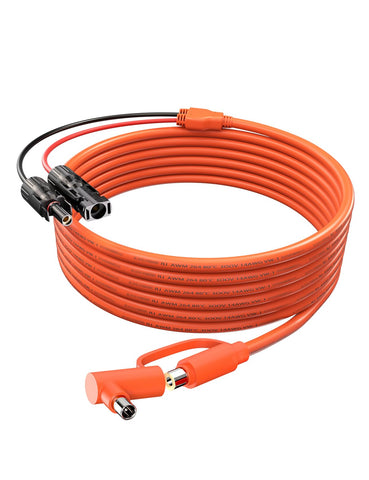 Tonton solar connector with DC 8mm adapter enables reliable camping charging.