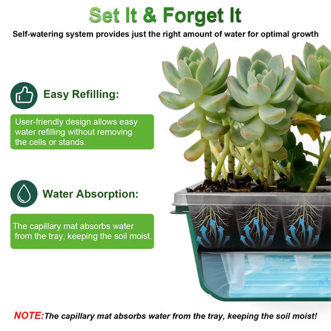 TONYFUL adjustable ventilation promotes airflow and prevents damp conditions in your tray