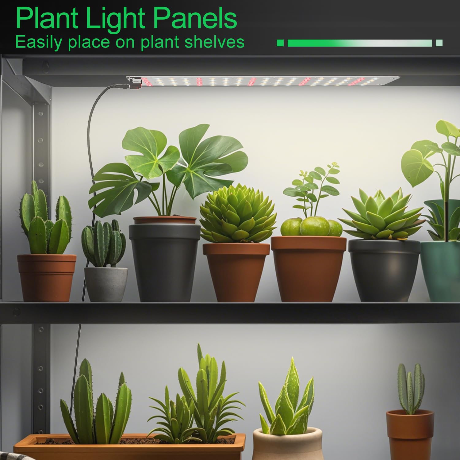 TONYFUL Grow Light coverage on shelves provides uniform lighting