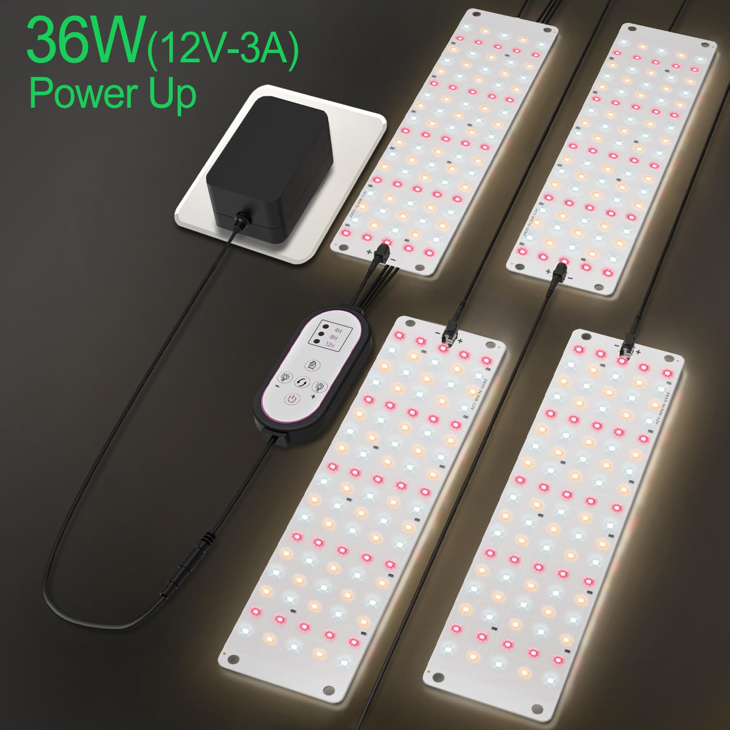 TONYFUL Grow Light installation with tape and ties is simple