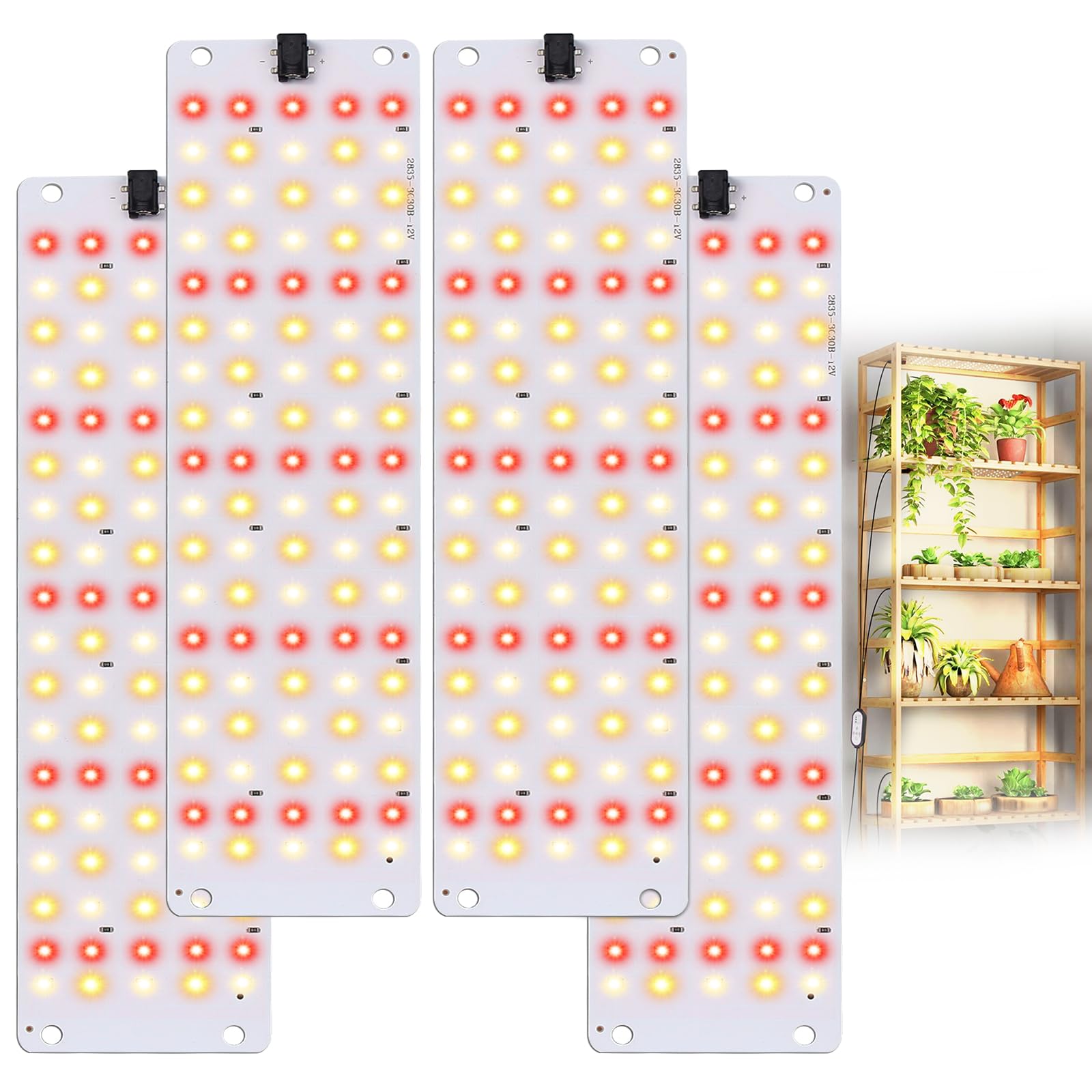 TONYFUL Grow Light panel delivers full-spectrum light for seedling growth