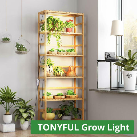TONYFUL Grow Light ideal for indoor shelves and cabinet setups