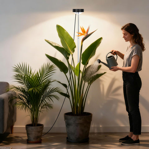 TONYFUL plant grow light spotlight beam illuminates leaves for healthy growth