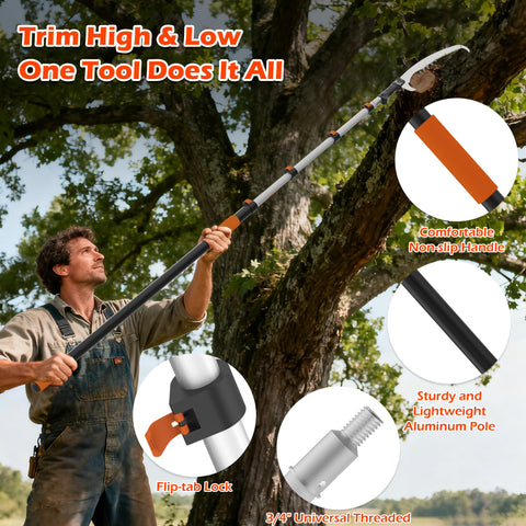 TONYINGO 17-inch carbon steel blade delivers clean cuts
