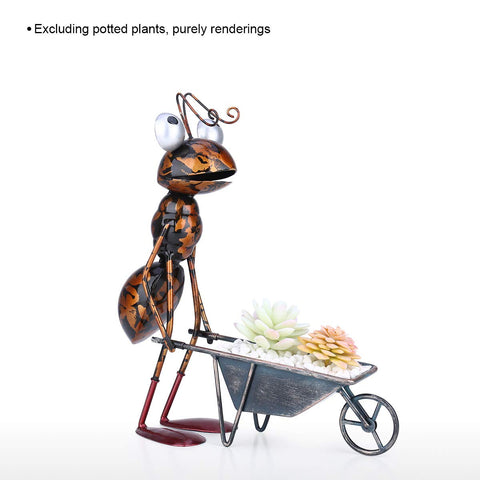 Tooarts ant with removable bucket showcases versatile flowerpot styling on balconies and patios.