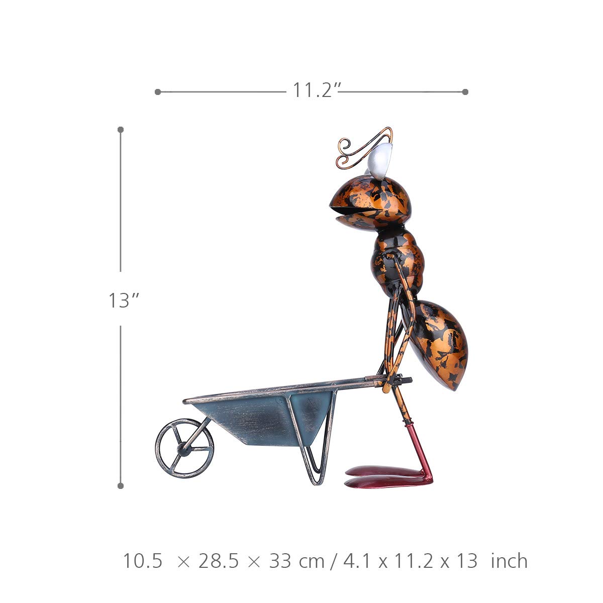 Tooarts garden-terrace-lawn ant ornament creates a lively, story-worthy outdoor scene.
