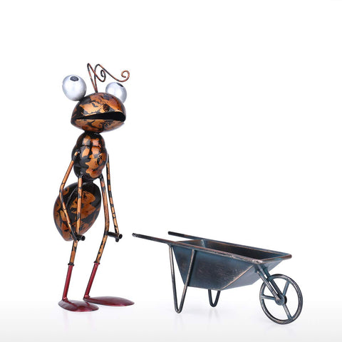 Tooarts ant sculpture brightens shelves, desks, or garden corners with character.