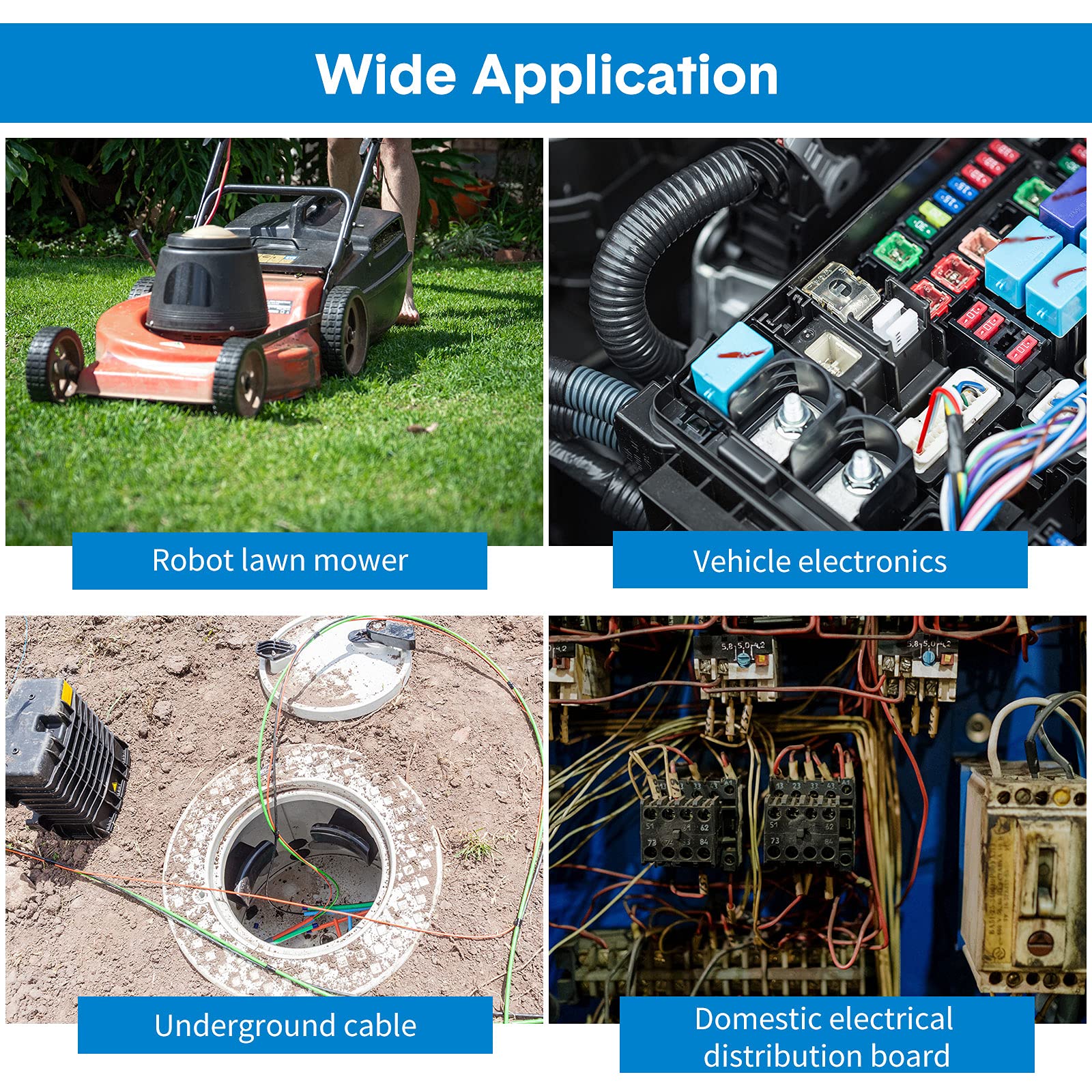 TOODOO outdoor-ready use for irrigation and robotic lawn mower wiring.