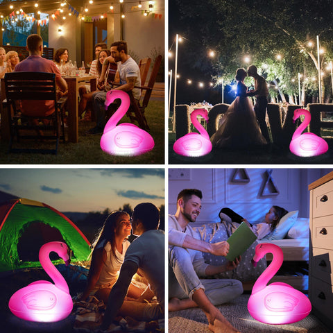 Toodour party flamingo light creates memorable outdoor decor for celebrations.