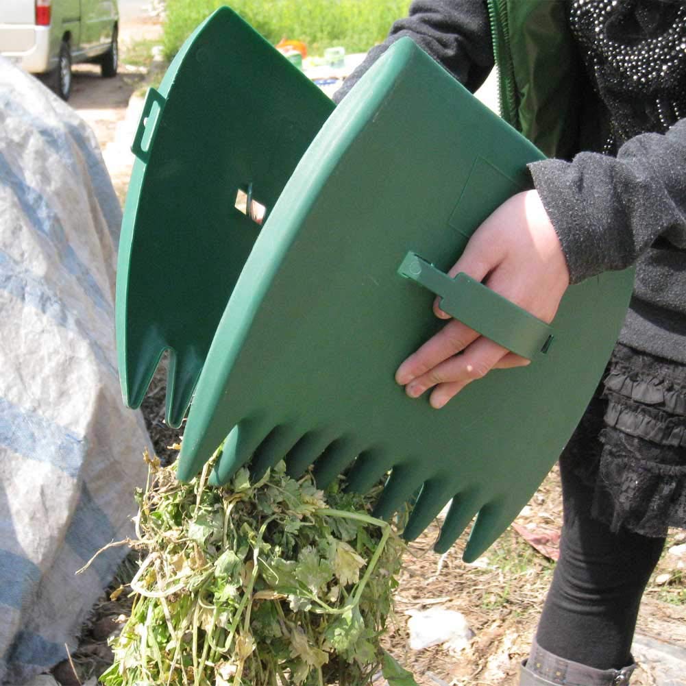 Tookie Leaves Grabber two-piece leaf scoop set ready for yard cleanup.