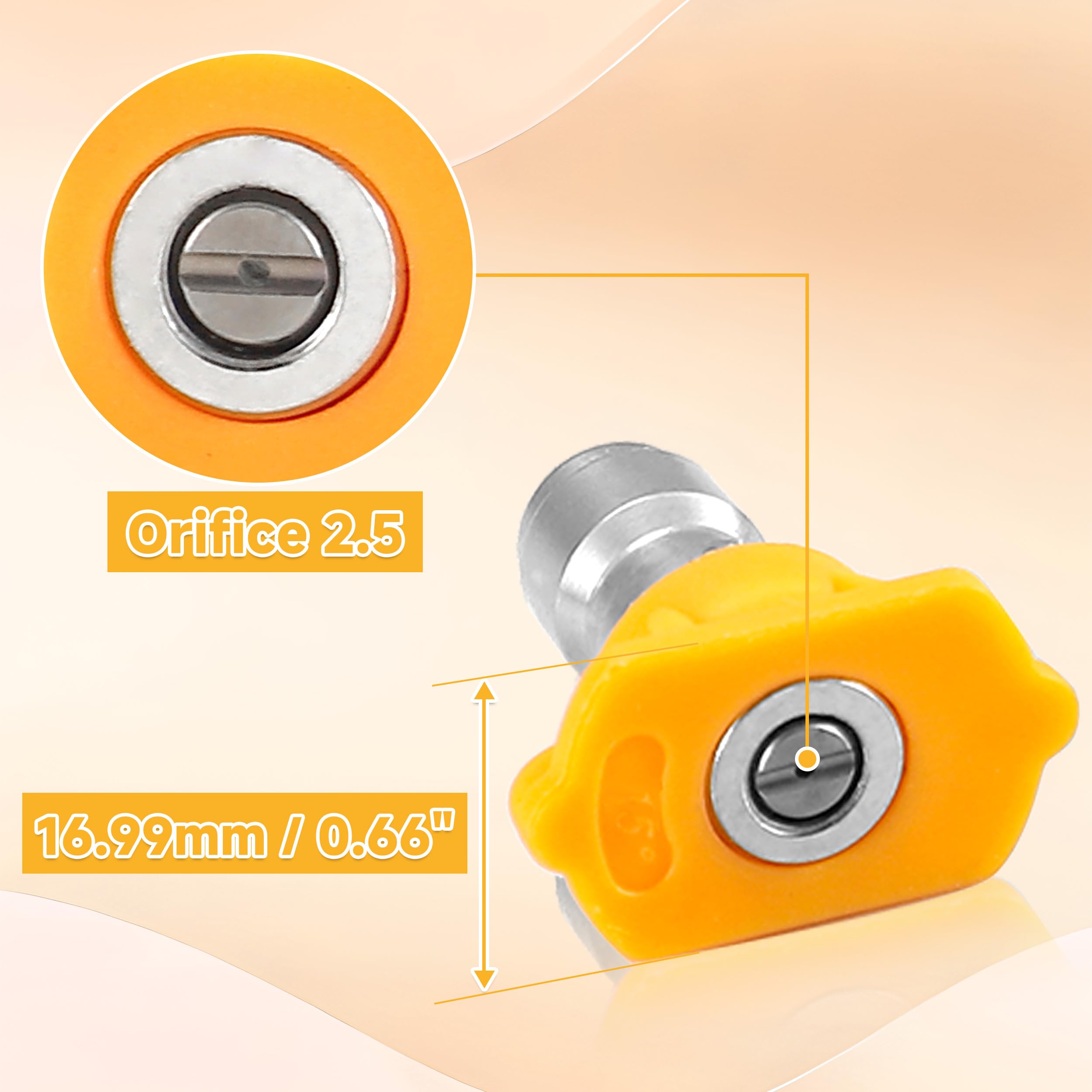 Tool Daily 1/4-inch quick connector nozzle tip for easy attachment.
