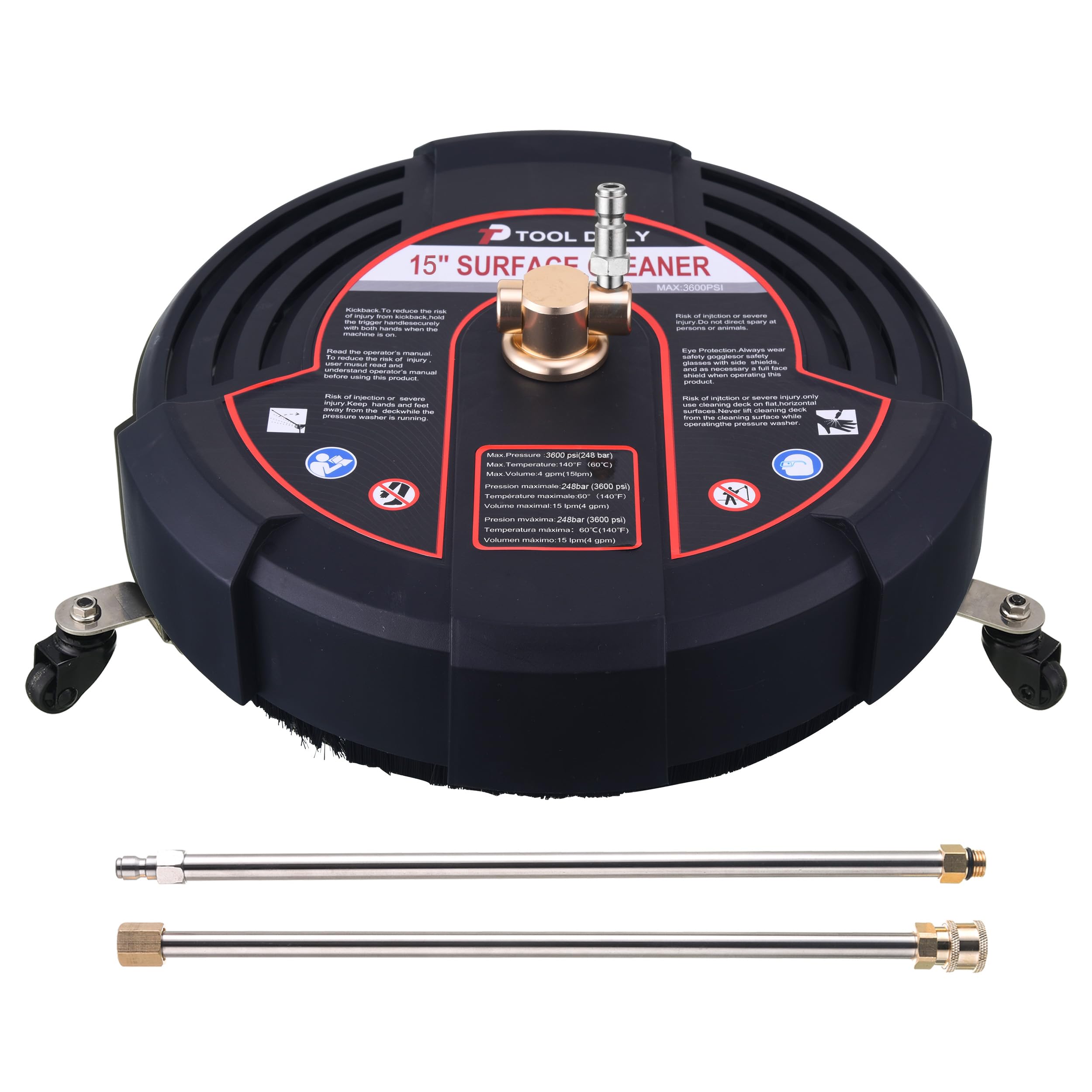 Tool Daily 15-inch surface cleaner in action for faster driveway cleaning.