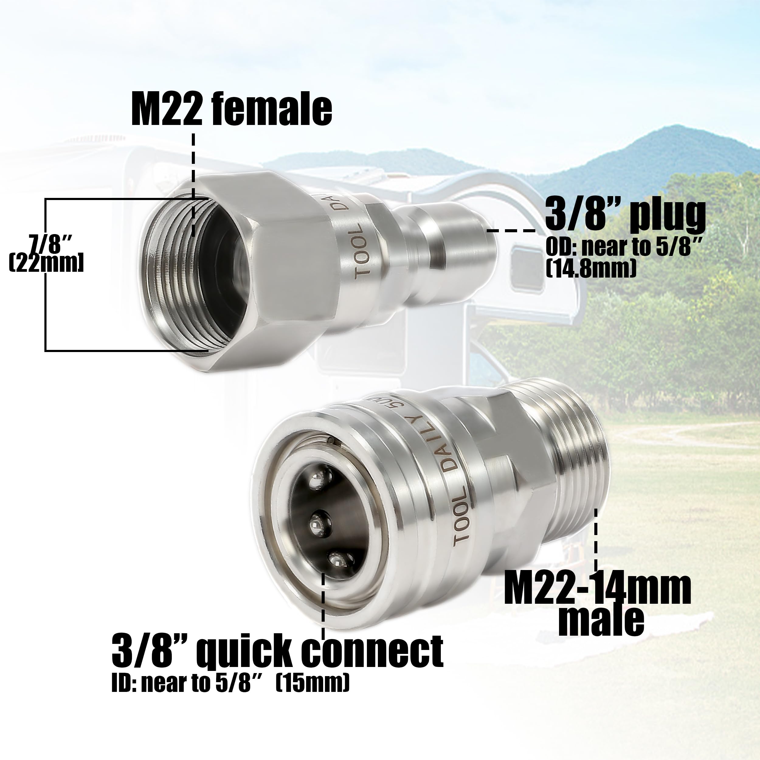 Tool Daily 360-degree swivel fitting enabling kink-free maneuvering during heavy-duty cleaning.