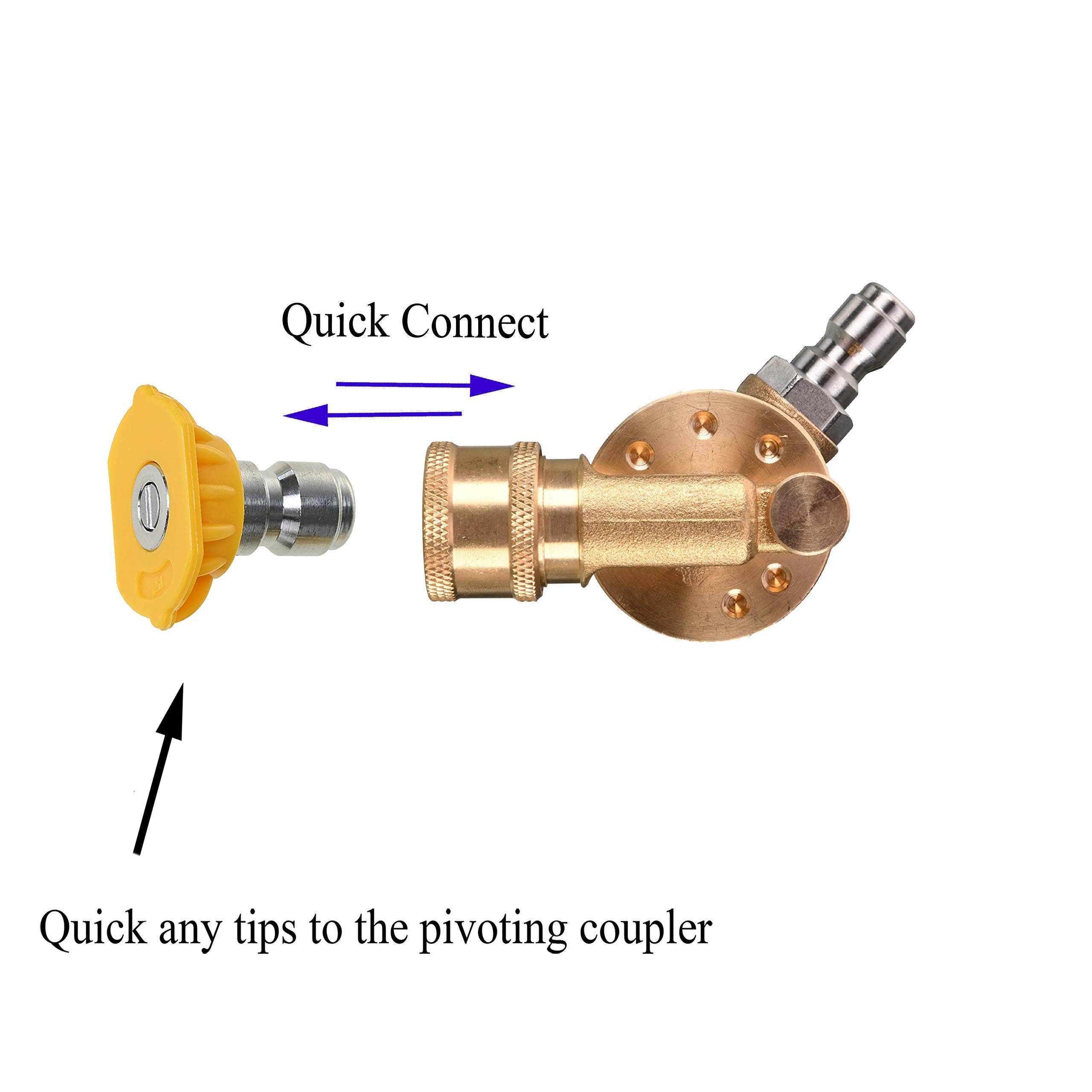 Tool Daily 4500-psi rated coupler in durable brass and stainless steel.