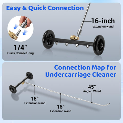 Tool Daily brass nozzles option for precise foam cleaning.