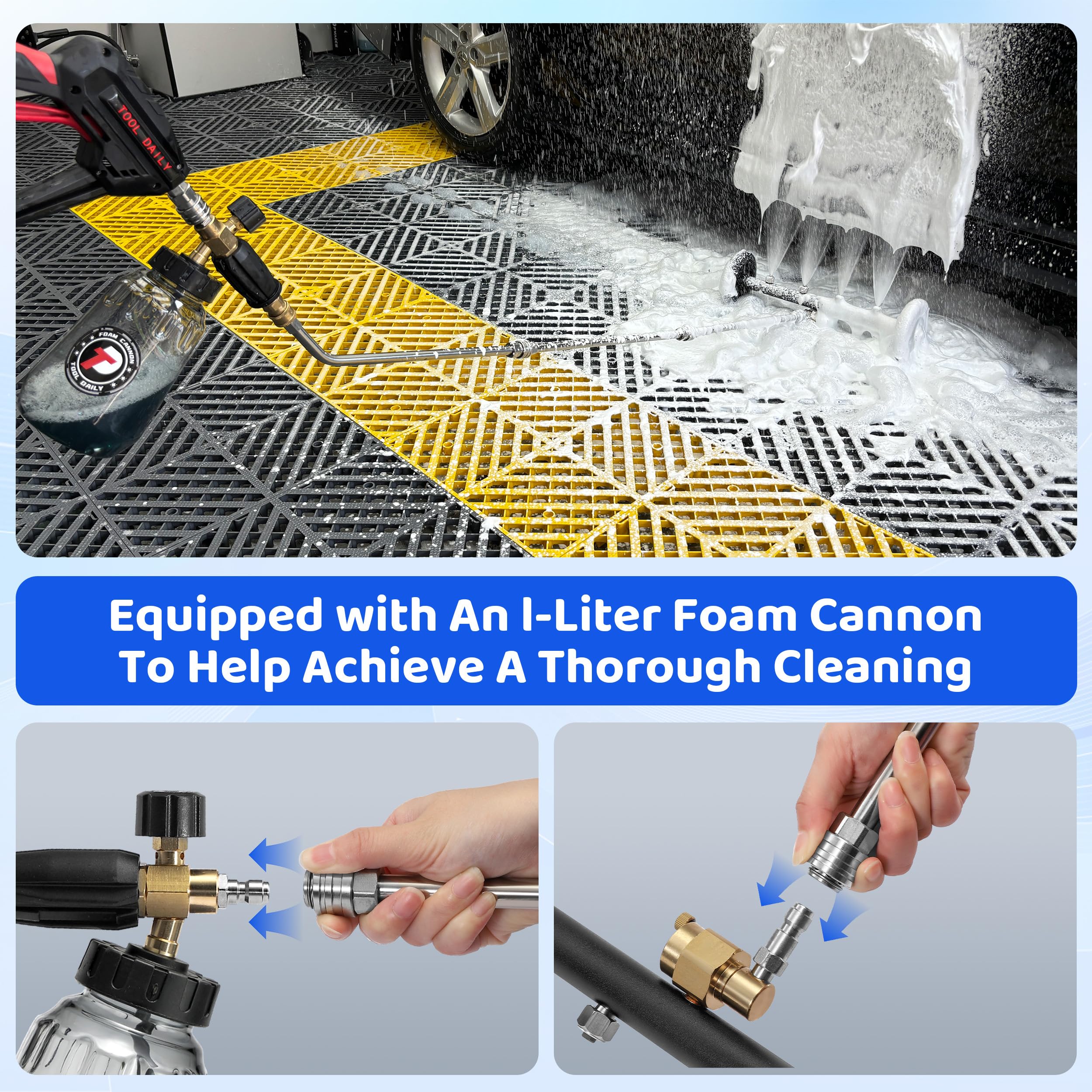 Tool Daily dual function undercarriage washer for versatile vehicle cleaning.