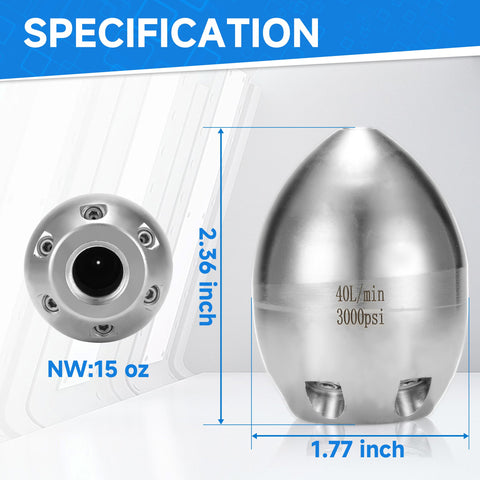 Tool Daily 40 LPM flow supports quick clearance of clogs