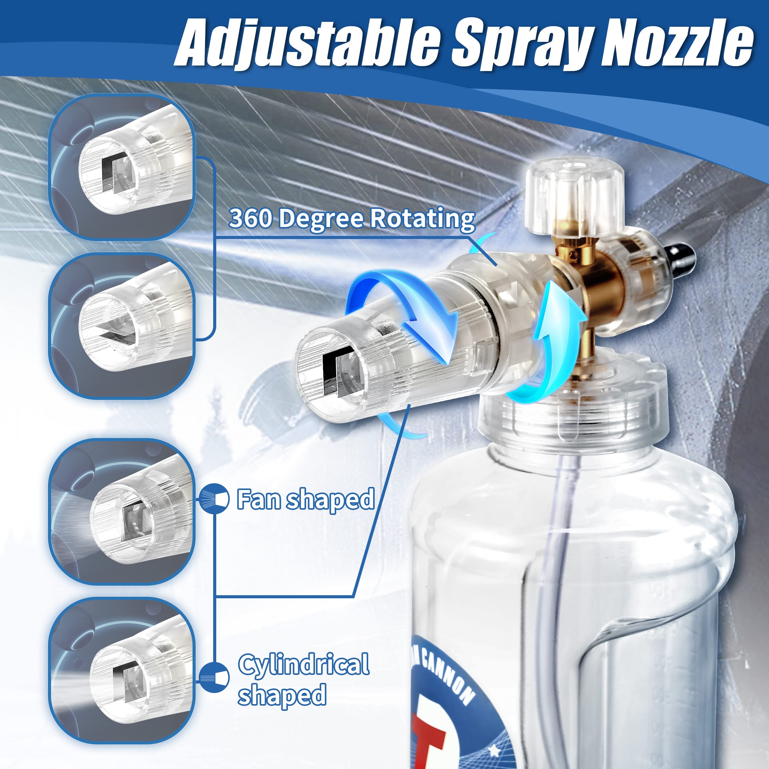 Tool Daily 1.1mm orifice enables thicker foam at lower pressure for gentle washing