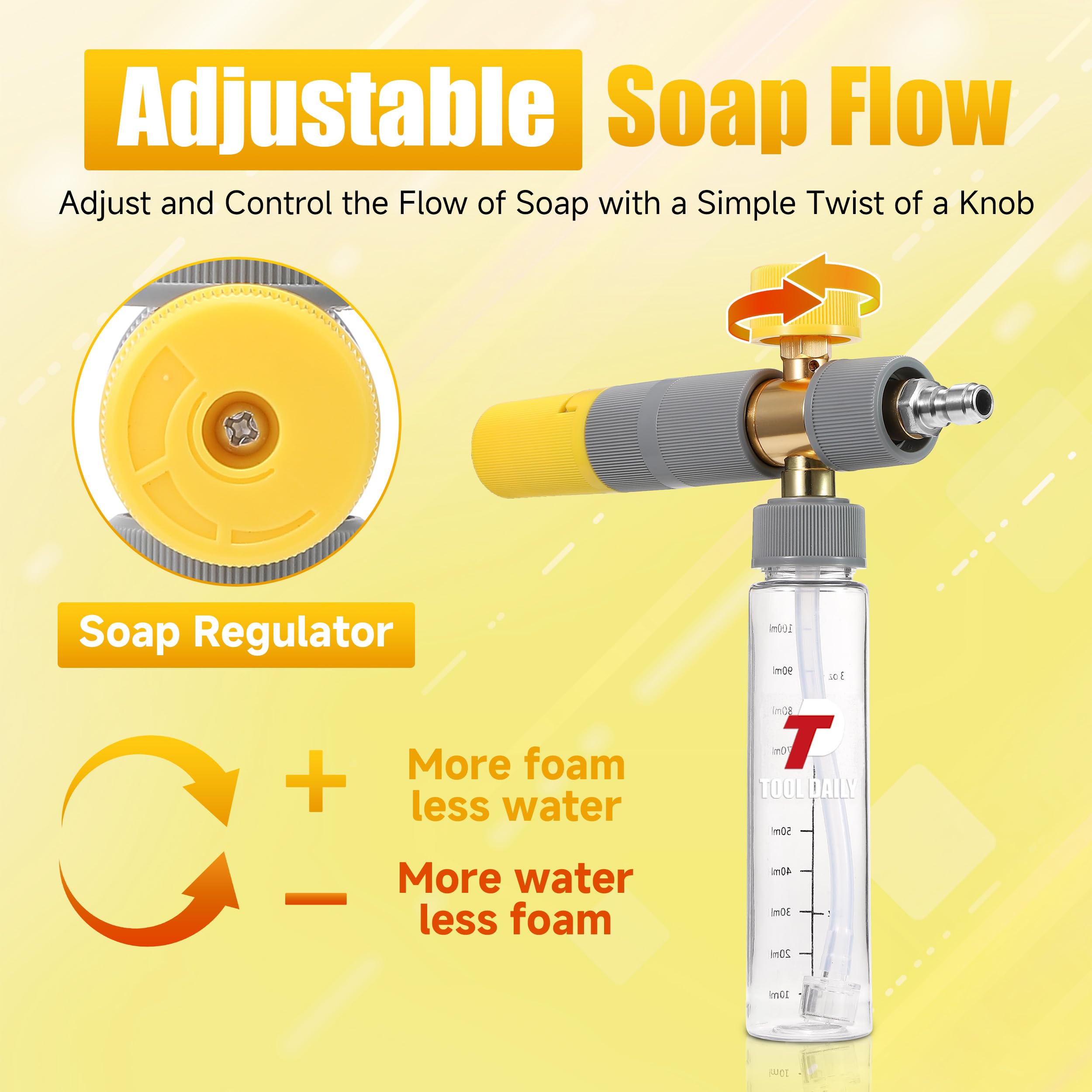 Tool Daily foam cannon 100 ml bottle for compact soap application